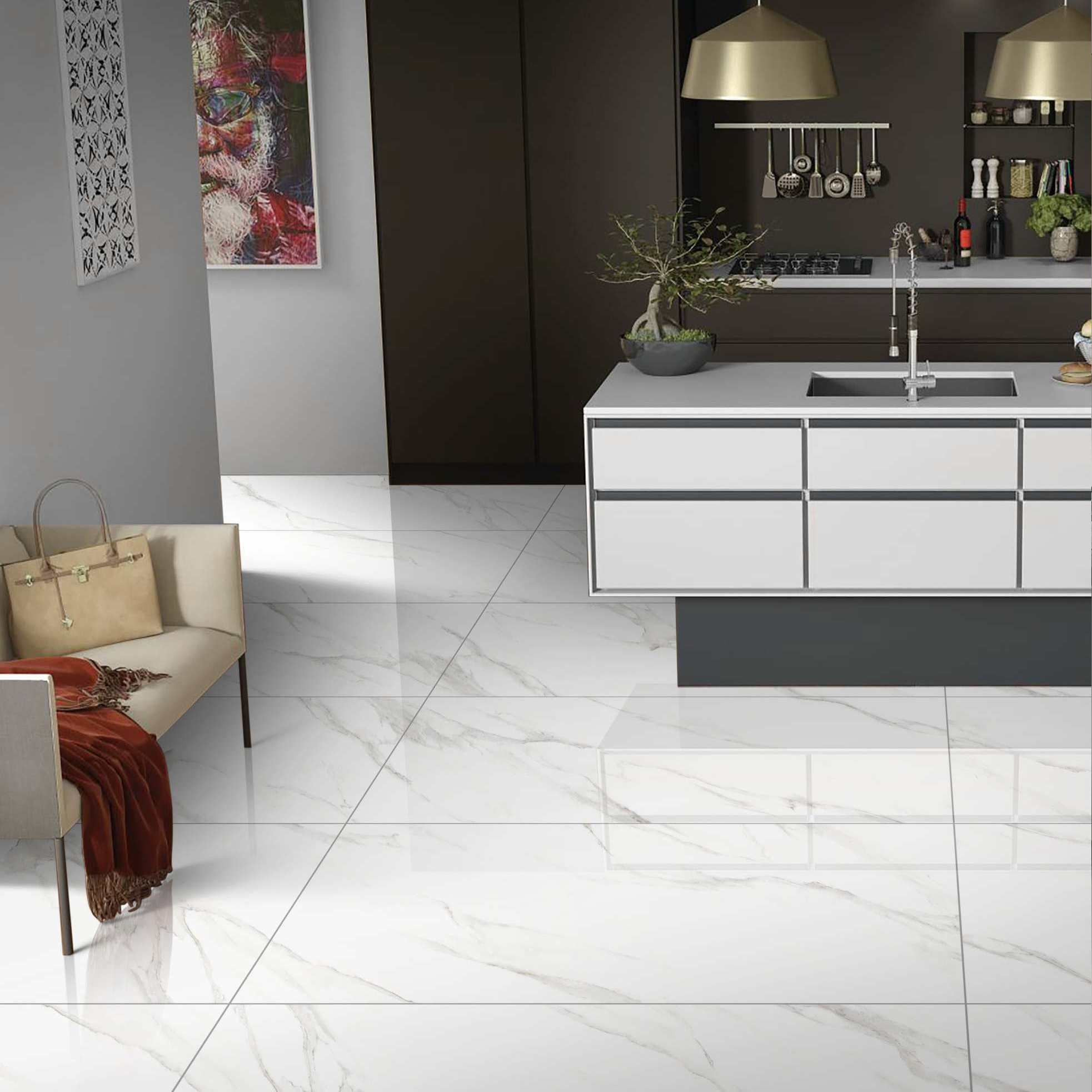 ����� ��������� /SMOKE STATUARIO ������������ ������������ 600�1200 �� �����