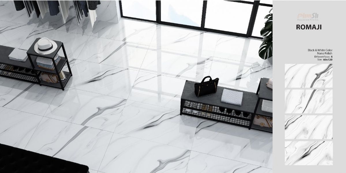 ROMAJI BLECK & WHITE 600x1200x11  PARS TILE ()    